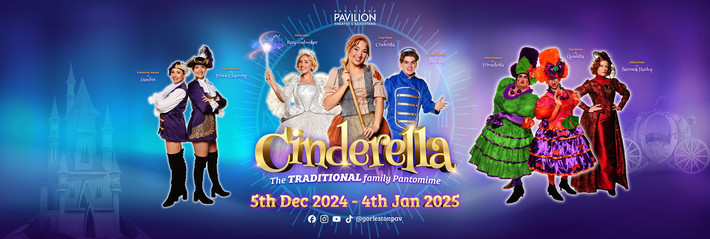 Cinderella Logo for the Pavilion Theatre in Gorleston 2024